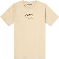 Ganni Relaxed T-shirt - Pale Khaki