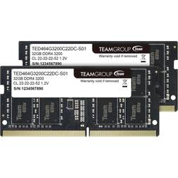 Team Elite SO-DIMM DDR4 3200MHz 2x32GB (TED464G3200C22DC-S01)