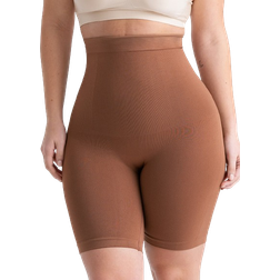 Shapermint Essentials All Day Every Day High Waisted Shaper Shorts - Latte