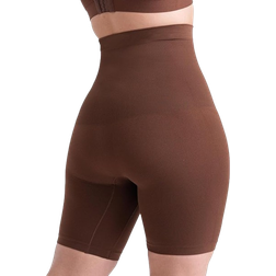 Shapermint Essentials All Day Every Day High Waisted Shaper Shorts - Chocolate