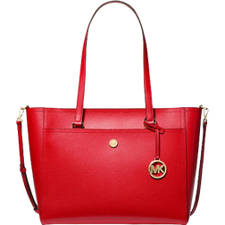 Michael Kors Maisie Large Pebbled Leather 3-in-1 Tote Bag - Bright Red