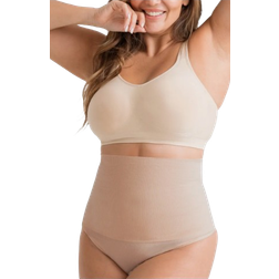 Shapermint Essentials All Day Every Day High-Waisted Shaper Thong - Oatmeal