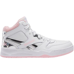 Reebok Kid's BB4500 Court - Footwear White/Pink Glow/Footwear White