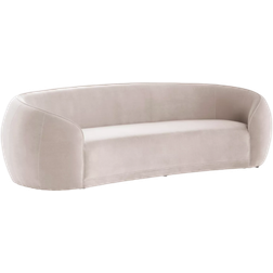 Austin Rounded Light Beige Sofa 232cm 3-seter