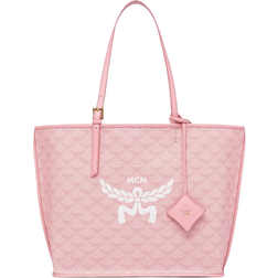 MCM Himmel Lauretos Shopper Medium - Silver Pink