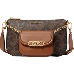 Michael Kors Parker Large Empire Signature Logo 2-in-1 Crossbody Bag - Brown/Luggage