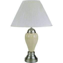 6117SN Ivory/Silver Table Lamp 27"