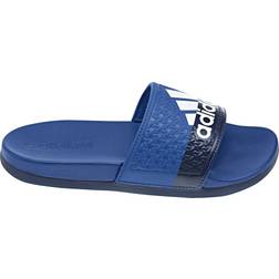 Adidas Adilette Comfort Sandal, Collegiate Royal/White/Dark Blue, Unisex Little Kid