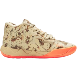 Puma Junior X LaMelo Ball MB.01 Digital Camo - Pale Khaki/Ultra Orange