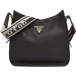 Prada Leather Hobo Bag - Black