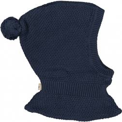 Wheat Pomi Knit Elephant Hat - Sea Storm