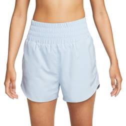 Nike Women's One Dri-FIT Ultra High Waisted 3" Brief Lined Shorts - Light Armoury Blue