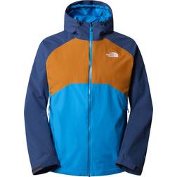 The North Face Stratos Hooded Jacket - Skyline Blue/Desert Rust/Shady Blue