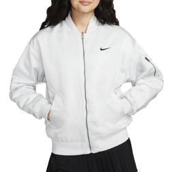 Nike Women's Sportswear Reversible Varsity Bomber Jacket - Photon Dust/Black