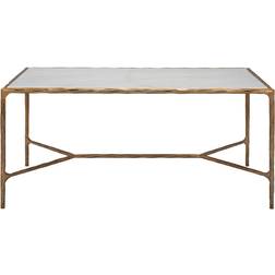 Safavieh Couture Jessa White/Brass Coffee Table 22x40"