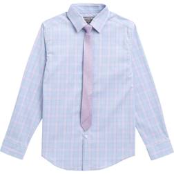 Van Heusen Boy's Spread Collar Long Sleeve Shirt - Violet