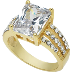 Charter Club Triple Row Ring - Gold/Transparent