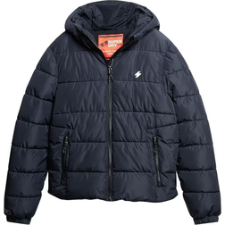 Superdry Hooded Sports Puffer Jacket - Eclipse Navy