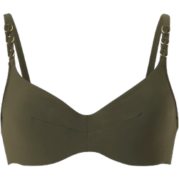 Chantelle Emblem Covering Underwired Bra - Khaki Green