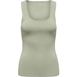 Only Regular Fit ound Neck Top - Desert Sage