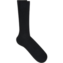 ASKET The Ribbed Cotton Sock - Black