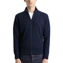 ASKET The Merino Zip Cardigan - Navy