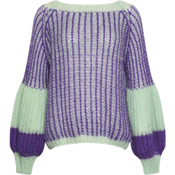 Noella Liana Knit Sweater - Lilac/Sage