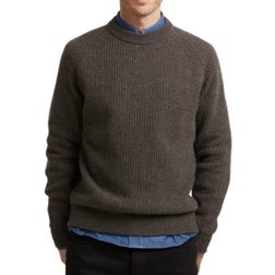 ASKET The Heavy Wool Sweater - Brown