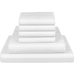Fisher West New York Manhattan Bed Sheet White (264.2x233.7)