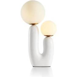 Wade Logan Rahil White Table Lamp 19.3"