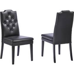 Baxton Studio Dylin Black Kitchen Chair 41.3" 2