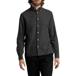 ASKET The Flannel Shirt - Charcoal Melange