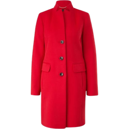 Comma Viscose Blend Coat - Red Chilli