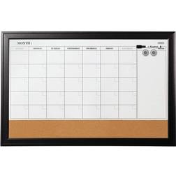Quartet Magnetic Combination Dry-Erase Whiteboard/Calendar Board 23"x35" 35x23"