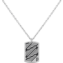 Police Sligo Pendant Necklace - Silver/Black