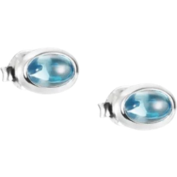 Efva Attling Love Bead Earrings - Silver/Topaz