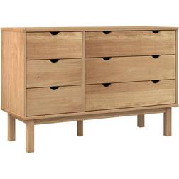 vidaXL Otta Brown Chest of Drawer 43.7x28.9"