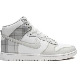 Nike Dunk High SE Mint Plaid - Summit White/Light Silver