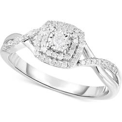 Promised Love Promise Ring - Silver/Diamonds