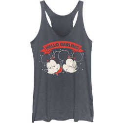 Hot Topic Girl's Disney Mickey Mouse Hello Darling Tank - Navy Hrt