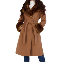 Via Spiga Women's Slimming Wool Coat - Camel