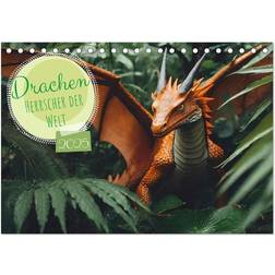 Calvendo Dragons Rulers of the World Desk Calendar 2025 A5