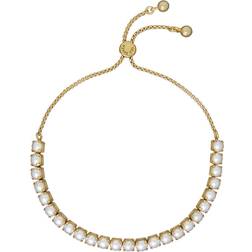 Ted Baker Perrmel Tennis Slide Bracelet - Gold/White