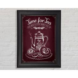 Marlow Home Co. Time For Tea Black Bild 42x29.7cm