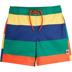 Mini Rodini Kid's Stripe Swim Short - Multicolour