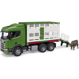 Bruder Scania Super 560R Animal Transport Truck with 1 Cattle 03548