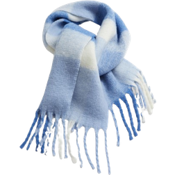 & Other Stories Checked Wool-Blend Scarf - Blue