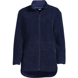 Lands' End Teddy Jacket For Women - Tiefsee