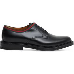 Gucci 15mm Hohe Derbyschuhe Aus Leder Schwarz