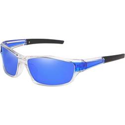 Shamjina Trendy Polarized Sunglasses Transparent/Blue